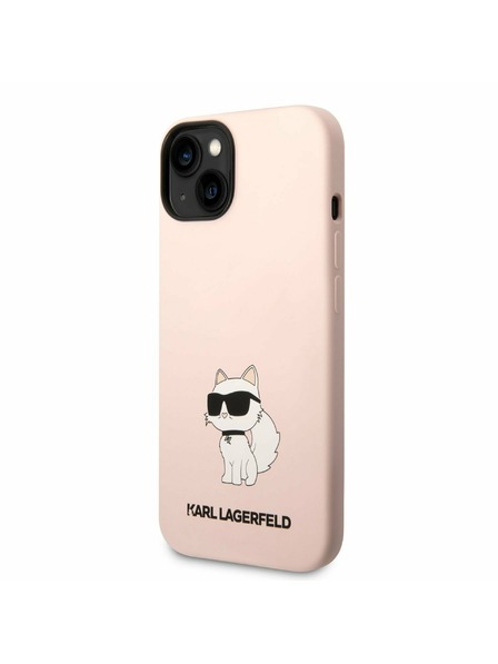 Karl Lagerfeld Karl Lagerfeld Liquid Silicone Choupette NFT Заден протектор за iPhone 14 Plus Pink