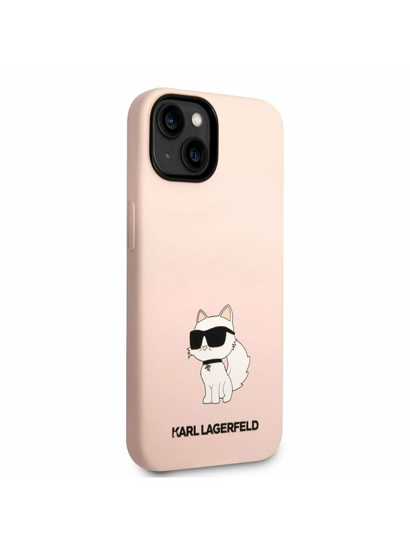 Karl Lagerfeld Karl Lagerfeld Liquid Silicone Choupette NFT Заден протектор за iPhone 14 Plus Pink