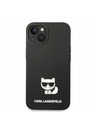 Karl Lagerfeld Karl Lagerfeld Liquid Silicone Choupette Заден протектор за iPhone 14 Plus Black