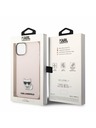 Karl Lagerfeld Karl Lagerfeld Choupette Logo Заден протектор за iPhone 14 Plus Pink
