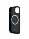 Lacoste Lacoste Iconic Petit Pique Woven Logo Magsafe Задна обвивка за iPhone 15 Black