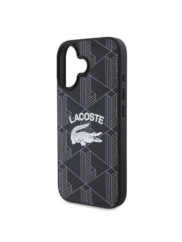 Lacoste Lacoste Blend Monogram MagSafe Задна обвивка за iPhone 16 Black
