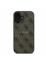 Guess Guess PU 4G Classic Logo MagSafe Задна обвивка за iPhone 16 Plus Brown