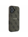 Guess Guess PU 4G Classic Logo MagSafe Задна обвивка за iPhone 16 Plus Brown