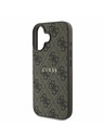 Guess Guess PU 4G Classic Logo MagSafe Задна обвивка за iPhone 16 Plus Brown