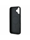 Guess Guess PU 4G Classic Logo MagSafe Задна обвивка за iPhone 16 Plus Black