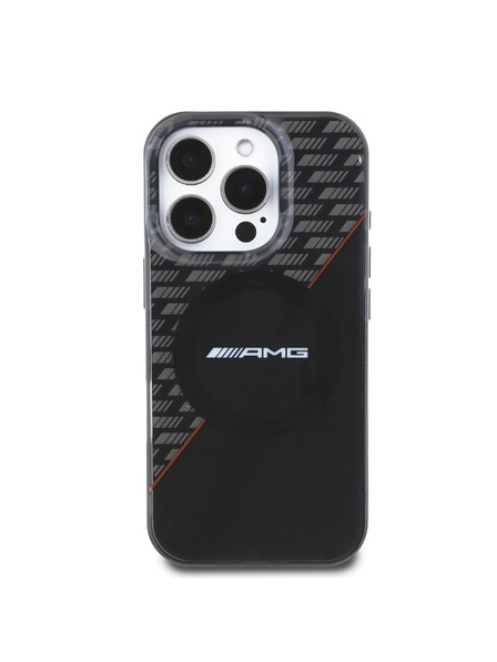 AMG AMG Rhombs MagSafe Задна обвивка за iPhone 16 Pro Black/Red