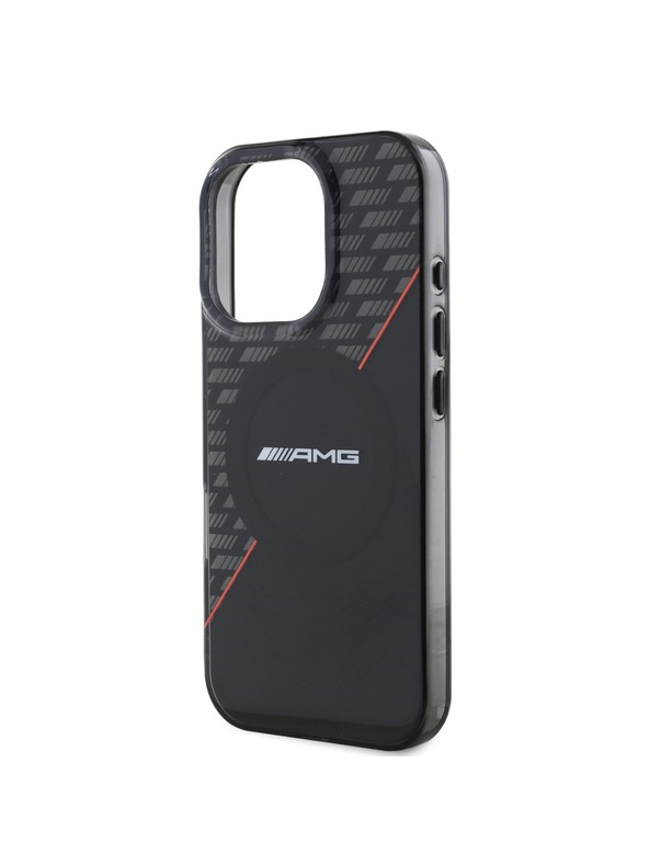 AMG AMG Rhombs MagSafe Задна обвивка за iPhone 16 Pro Black/Red