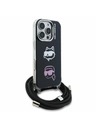 Karl Lagerfeld Karl Lagerfeld IML Crossbody K&CH Heads Задна обвивка за iPhone 16 Pro Black