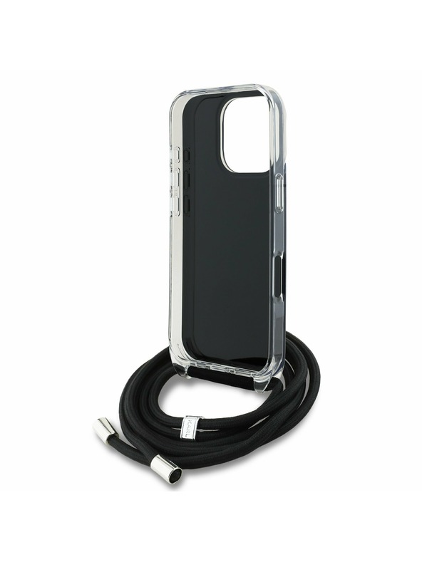 Karl Lagerfeld Karl Lagerfeld IML Crossbody K&CH Heads Задна обвивка за iPhone 16 Pro Black