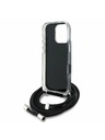 Karl Lagerfeld Karl Lagerfeld IML Crossbody K&CH Heads Задна обвивка за iPhone 16 Pro Black