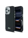Lacoste Lacoste PVC Iconic Petit Pique Metal Logo MagSafe Задна обвивка за iPhone 16 Pro Black