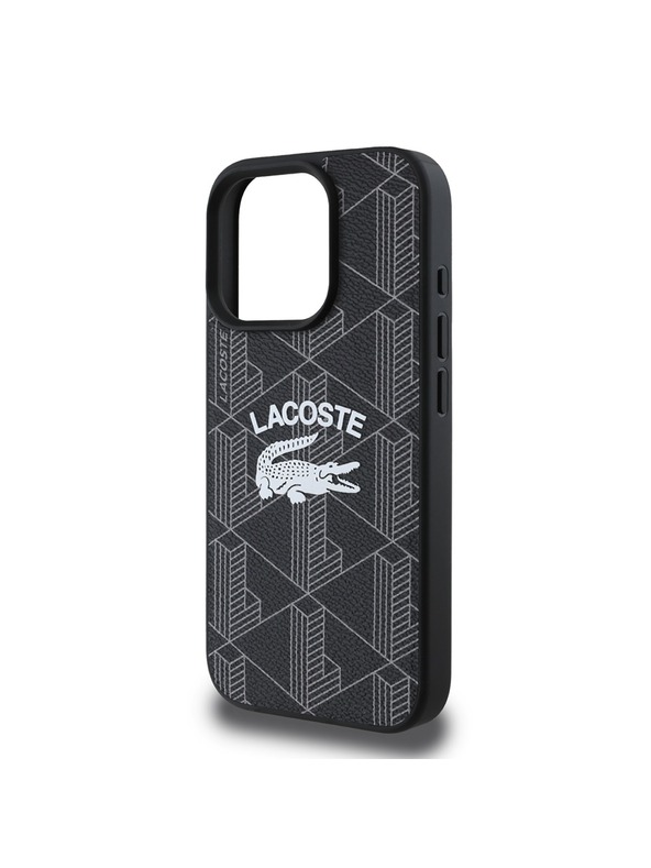 Lacoste Lacoste Blend Monogram MagSafe Задна обвивка за iPhone 16 Pro Black