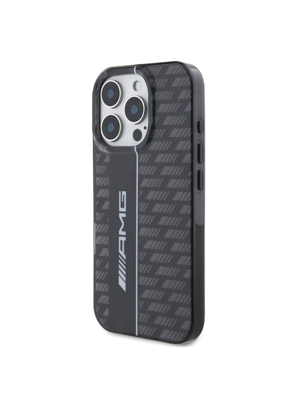 AMG AMG Carbon Pattern Задна обвивка за iPhone 16 Pro Max Black