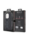 AMG AMG Carbon Pattern Задна обвивка за iPhone 16 Pro Max Black