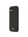DKNY DKNY PU Leather Grid Pattern Magsafe Задна обвивка за iPhone 17 Black