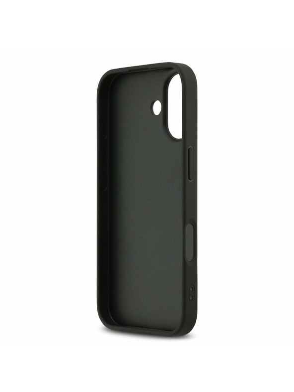 DKNY DKNY PU Leather Checkered Pattern and Stripe Задна обвивка за iPhone 17 Black