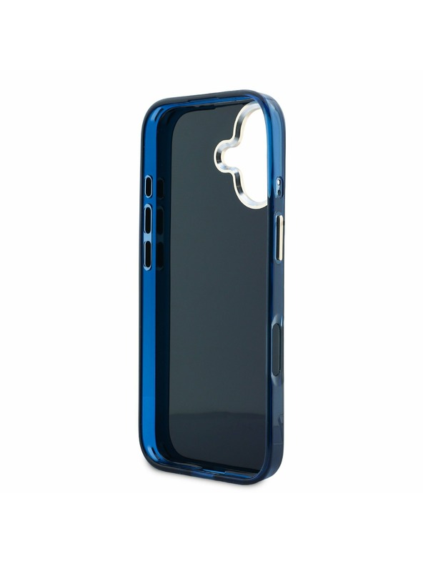 Guess Guess IML 4G Script Metal Logo Задний Чехол за iPhone 17 Blue