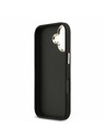 Guess Guess PU Leather 4G Metal Logo Gold Frame Задний Чехол за iPhone 17 Black