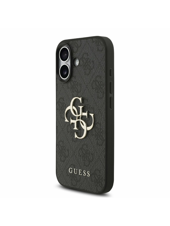 Guess Guess PU 4G Metal Logo Strap Задний Чехол за iPhone 17 Black