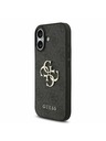 Guess Guess PU 4G Metal Logo Strap Задний Чехол за iPhone 17 Black
