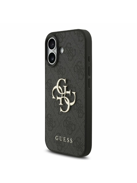 Guess Guess PU 4G Metal Logo Strap Задний Чехол за iPhone 17 Black
