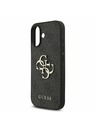Guess Guess PU 4G Metal Logo Strap Задний Чехол за iPhone 17 Black