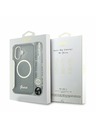 Guess Guess IML Glitter Script Strap MagSafe Задний Чехол за iPhone 17 Black