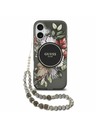 Guess Guess IML Flowers Strap MagSafe Задний Чехол за iPhone 17 Black