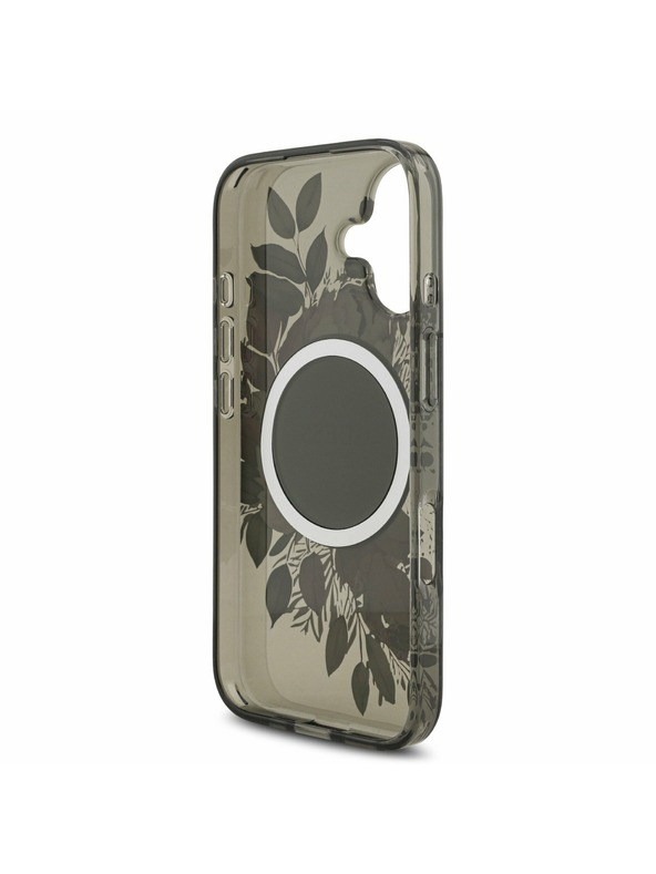 Guess Guess IML Flowers Strap MagSafe Задний Чехол за iPhone 17 Black