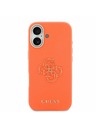 Guess Guess PU Resin Logo Задний Чехол за iPhone 17 Orange