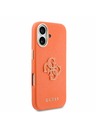 Guess Guess PU Resin Logo Задний Чехол за iPhone 17 Orange