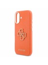 Guess Guess PU Resin Logo Задний Чехол за iPhone 17 Orange