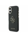 Guess Guess PU Resin Logo Задний Чехол за iPhone 17 Black