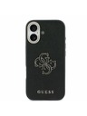 Guess Guess PU Resin Logo Задний Чехол за iPhone 17 Black
