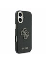 Guess Guess PU Resin Logo Задний Чехол за iPhone 17 Black