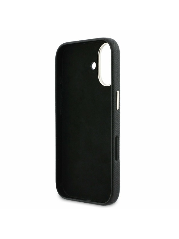 Guess Guess PU Resin Logo Задний Чехол за iPhone 17 Black