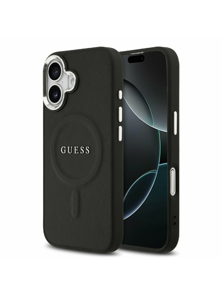 Guess Guess PU Saffiano MagSafe Задний Чехол за iPhone 17 Black