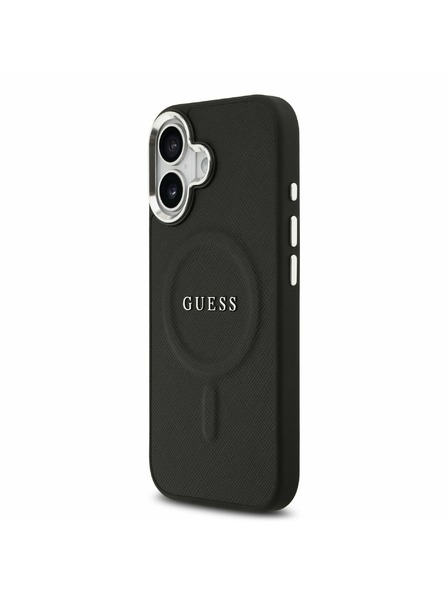Guess Guess PU Saffiano MagSafe Задний Чехол за iPhone 17 Black