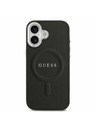 Guess Guess PU Saffiano MagSafe Задний Чехол за iPhone 17 Black