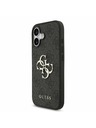 Guess Guess PU 4G Metal Logo Задний Чехол за iPhone 17 Grey