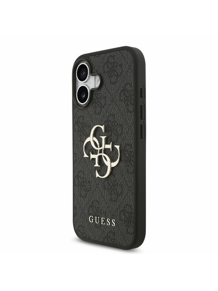 Guess Guess PU 4G Metal Logo Задний Чехол за iPhone 17 Grey