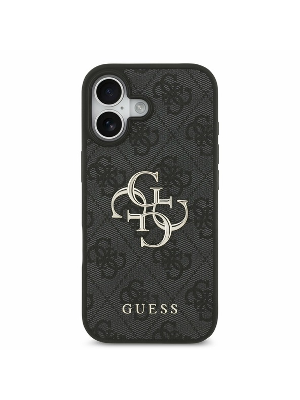 Guess Guess PU 4G Metal Logo Задний Чехол за iPhone 17 Grey