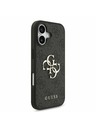 Guess Guess PU 4G Metal Logo Задний Чехол за iPhone 17 Grey