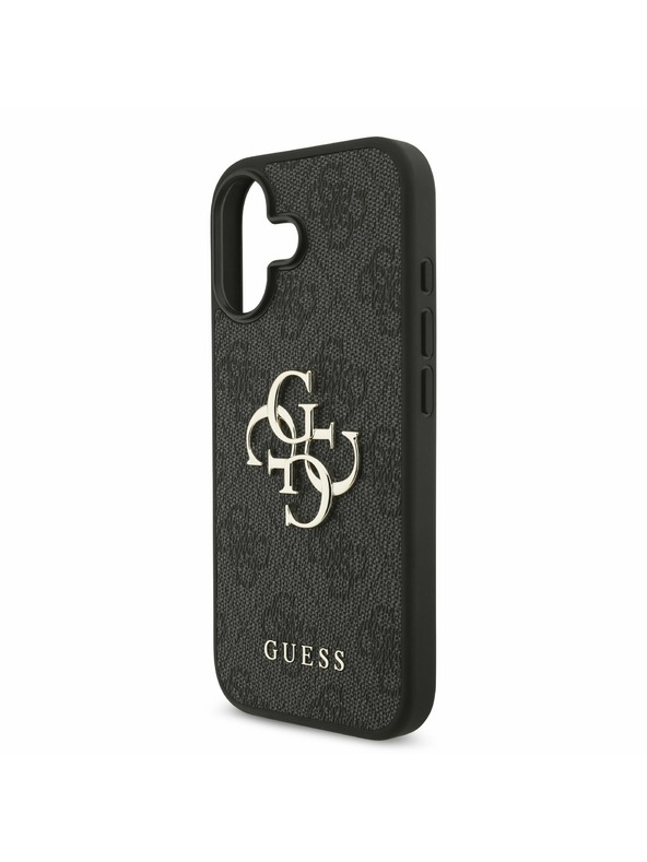 Guess Guess PU 4G Metal Logo Задний Чехол за iPhone 17 Grey