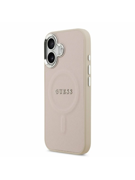 Guess Guess PU Saffiano MagSafe Задний Чехол за iPhone 17 Pink