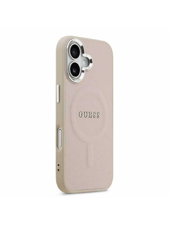 Guess Guess PU Saffiano MagSafe Задний Чехол за iPhone 17 Pink