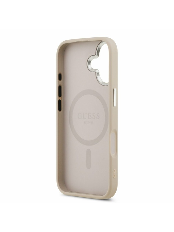 Guess Guess PU Saffiano MagSafe Задний Чехол за iPhone 17 Pink