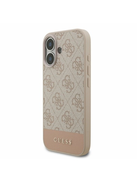 Guess Guess PU 4G Stripe Задний Чехол за iPhone 17 Pink