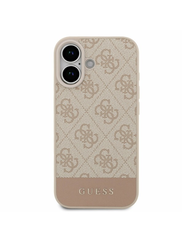 Guess Guess PU 4G Stripe Задний Чехол за iPhone 17 Pink